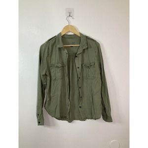 Universal Threads Size Small Olive Green Button Up